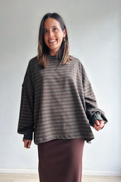 Ozanne sweater khaki bruin