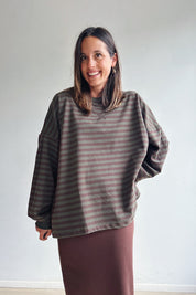 Ozanne sweater khaki bruin