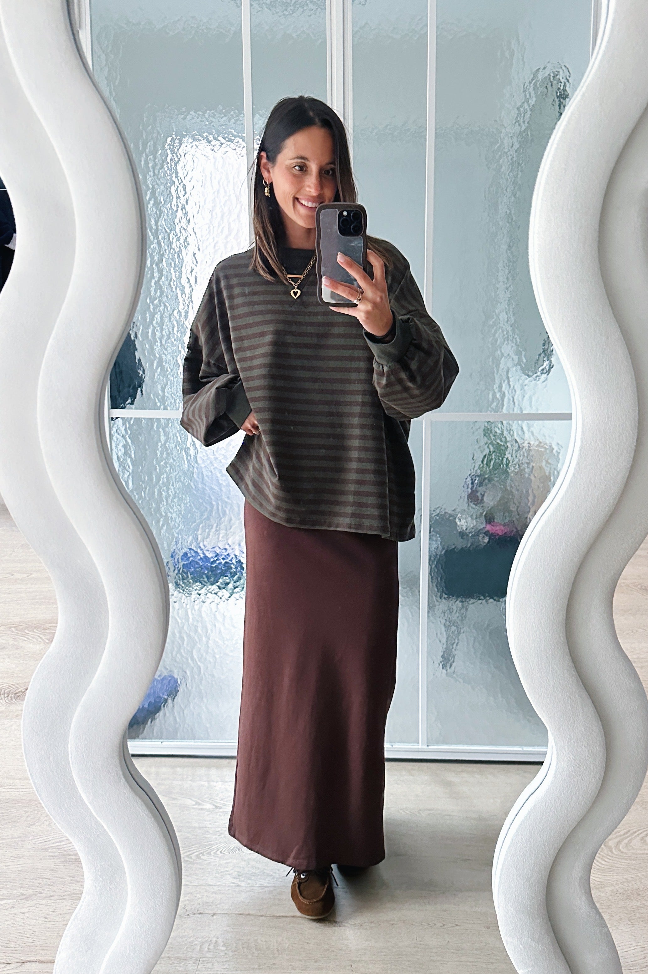 Ozanne sweater khaki bruin