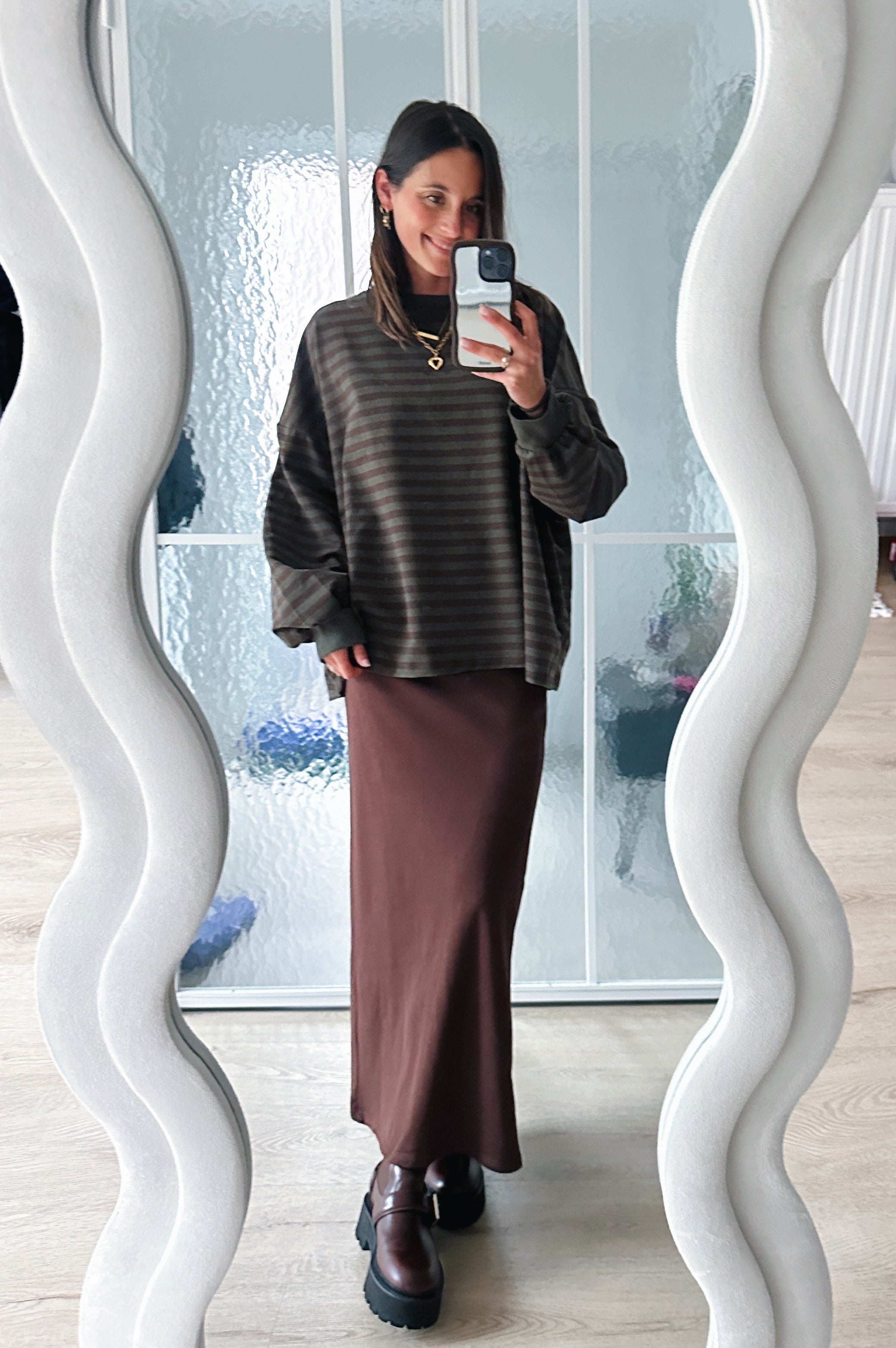 Ozanne sweater khaki bruin