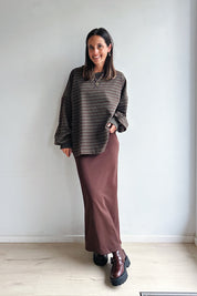 Ozanne sweater khaki bruin