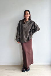 Ozanne sweater khaki bruin