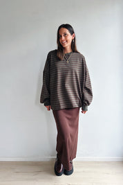 Ozanne sweater khaki bruin