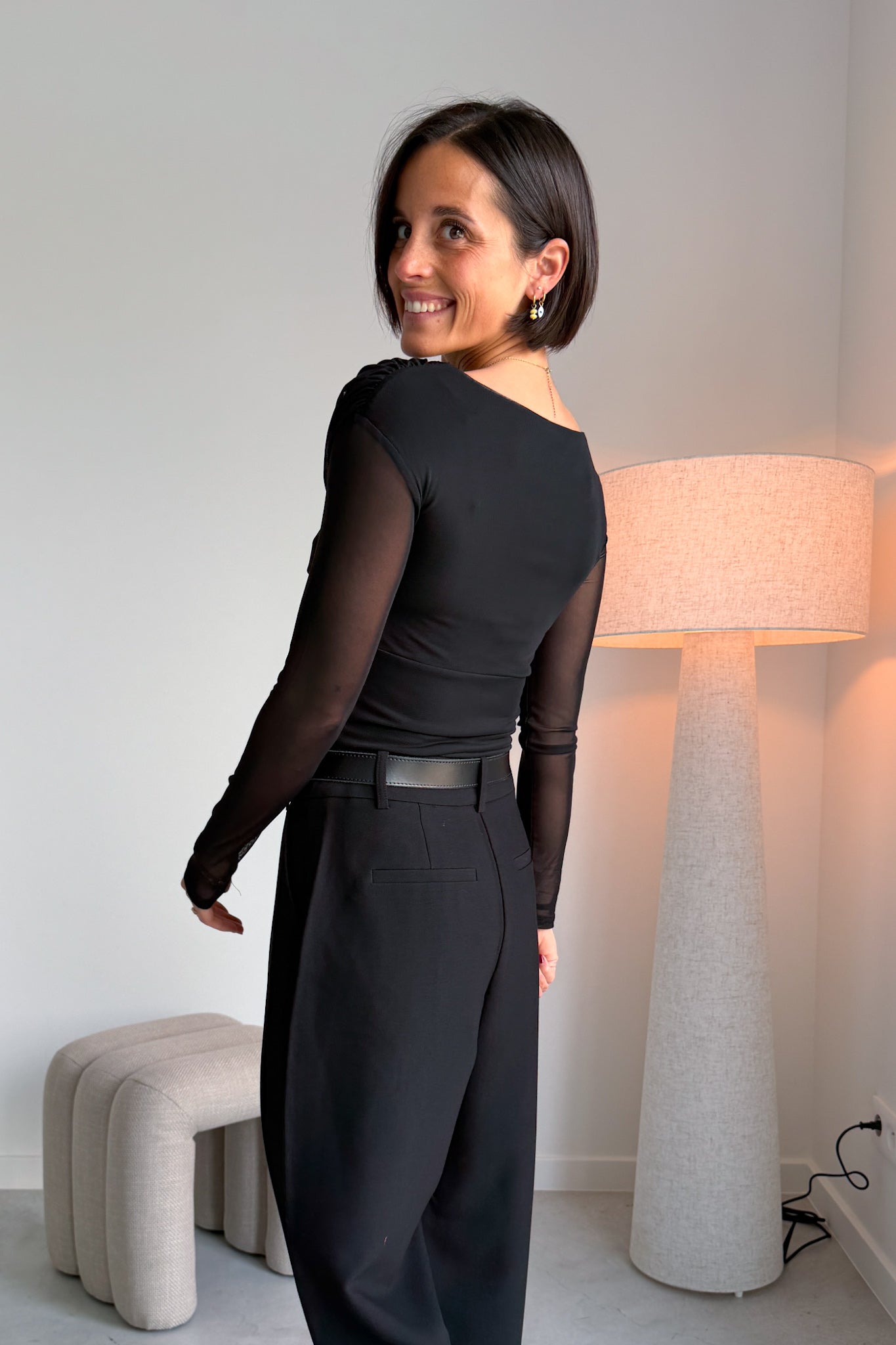 Maren mesh top