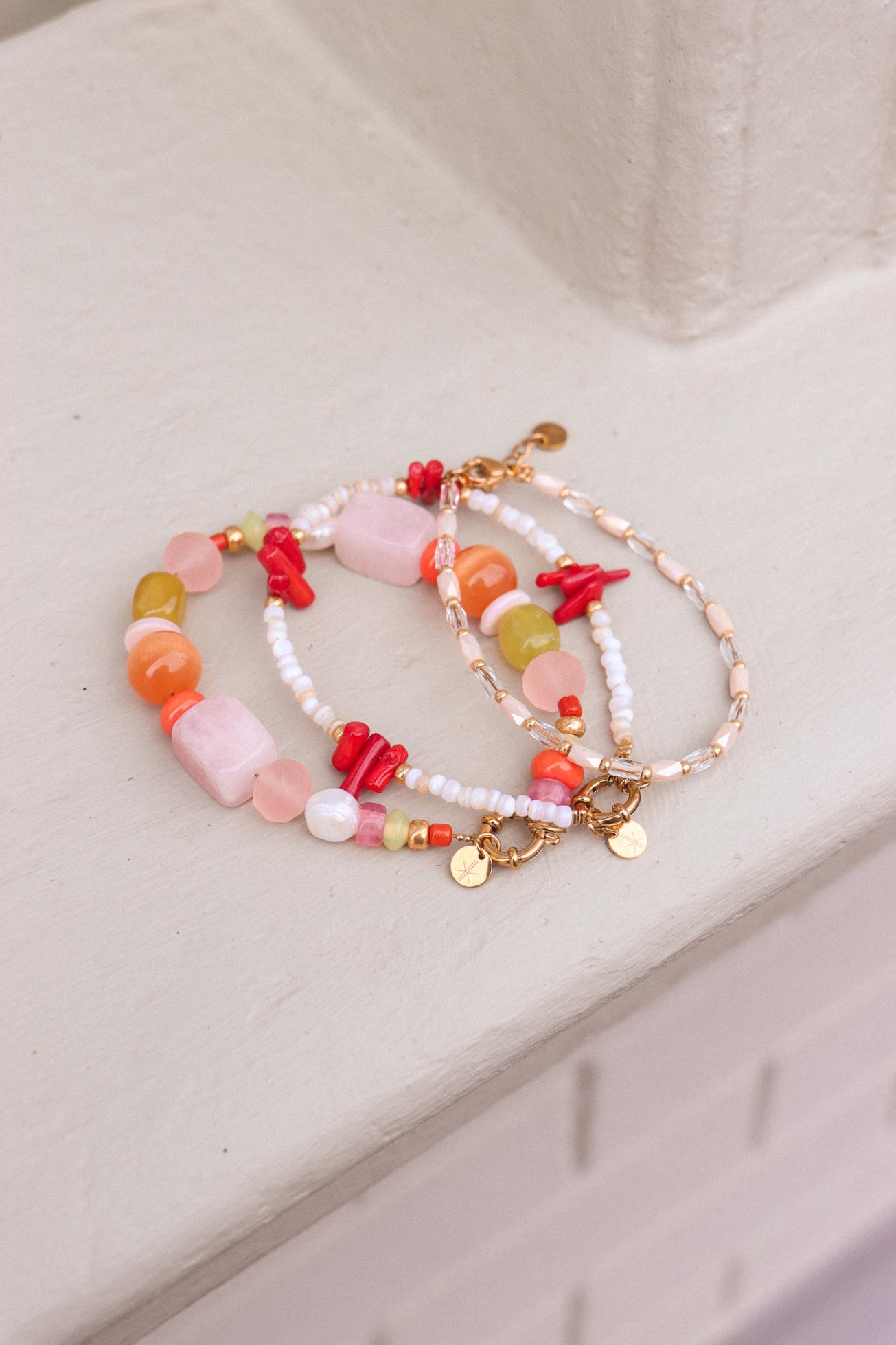 Coral crush armbandje