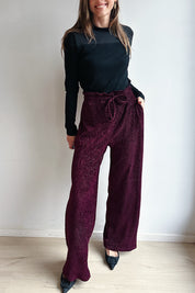 Juta broek bordeaux