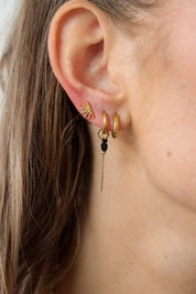 Hilly small hoop gold