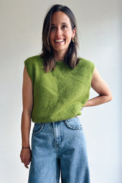 Ella debardeur olijfgroen