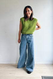 Ella debardeur olijfgroen