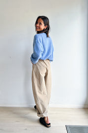 Bo barrel jeans beige corduroy