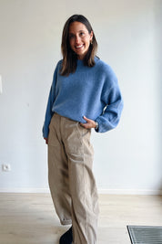 Bo barrel jeans beige corduroy