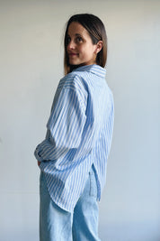 Almira blouse blauw