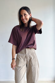 Kiana t-shirt washed roest