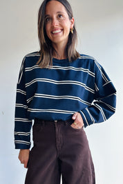 Jozefien longsleeve t-shirt marine