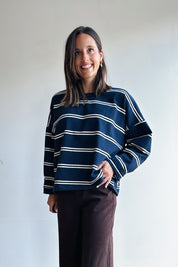 Jozefien longsleeve t-shirt marine