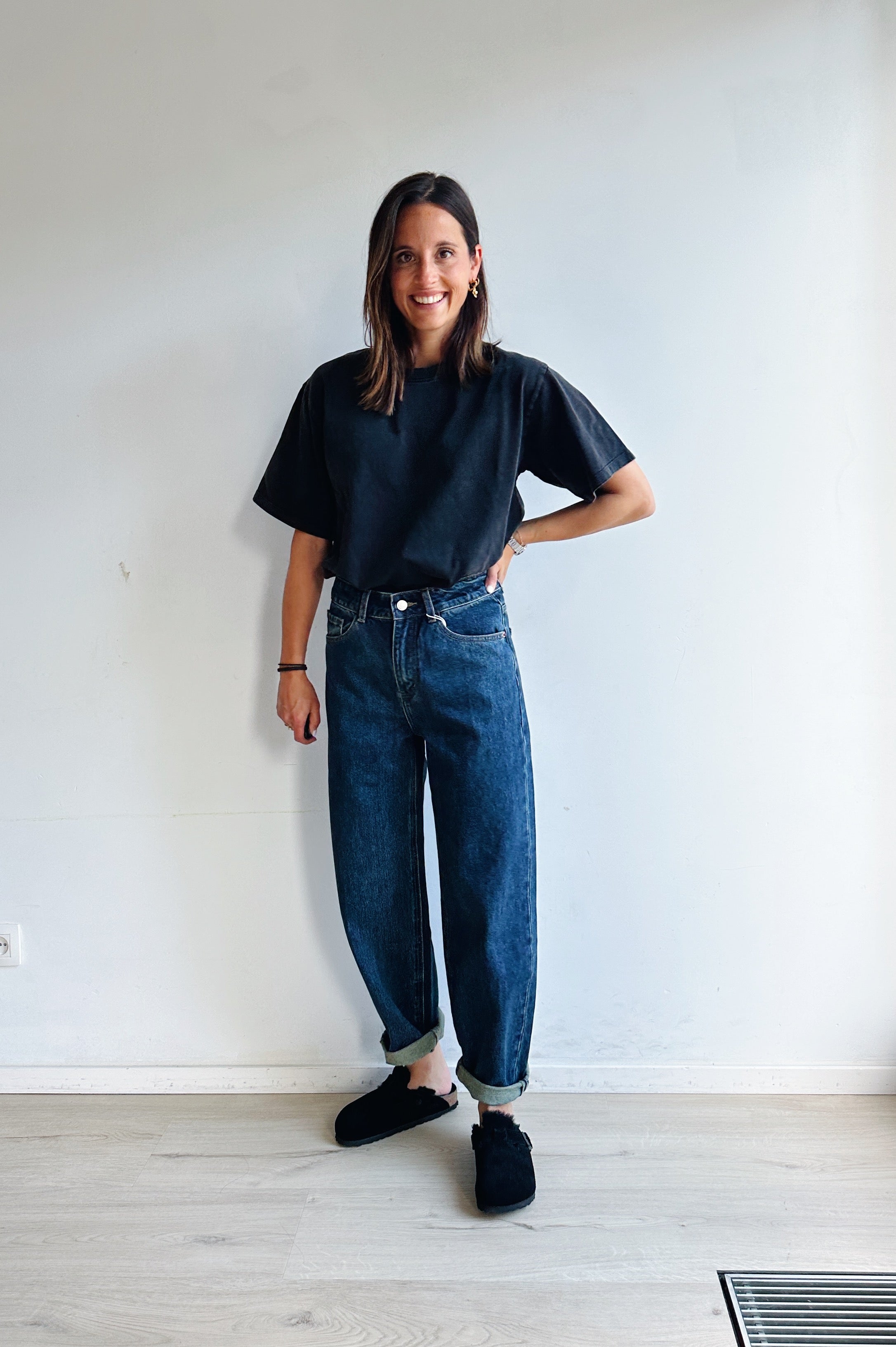 Kiana t-shirt washed grijs