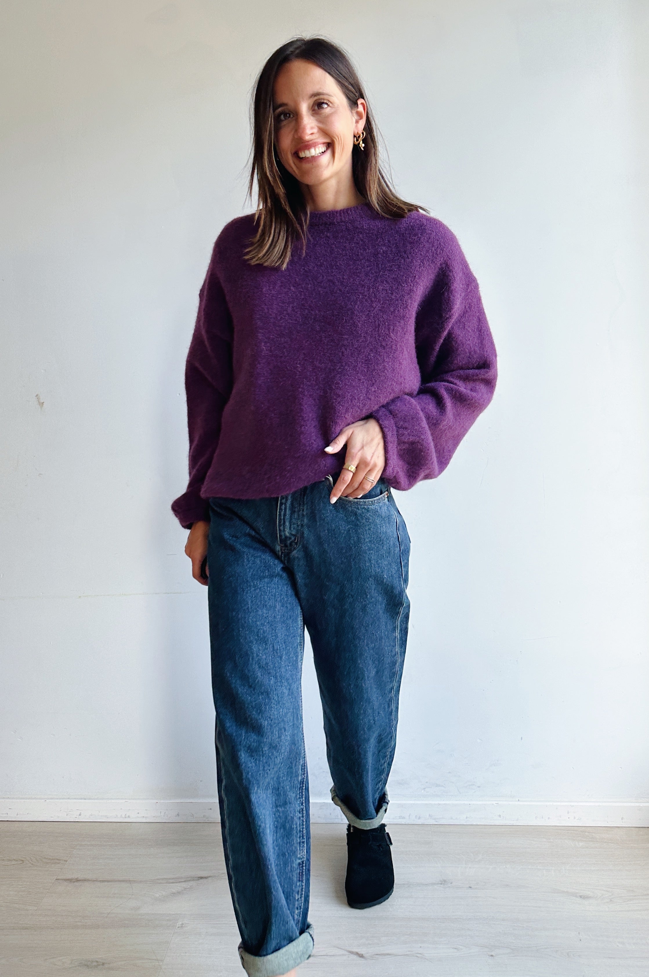 Emilia pull aubergine