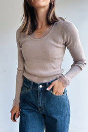 Elise top beige