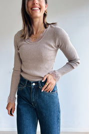Elise top beige