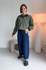 Nora broek marine