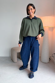 Nora broek marine