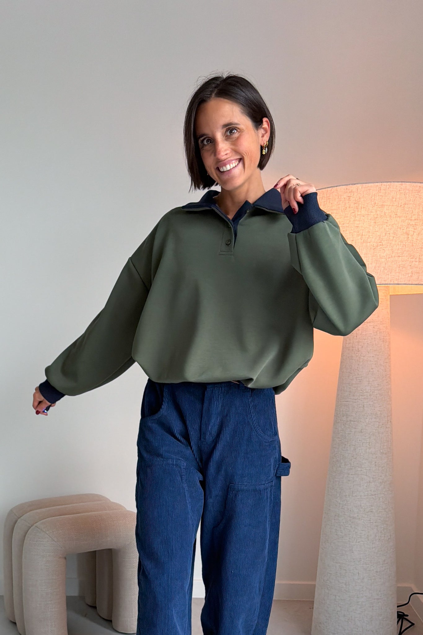 Mace polo sweater groen