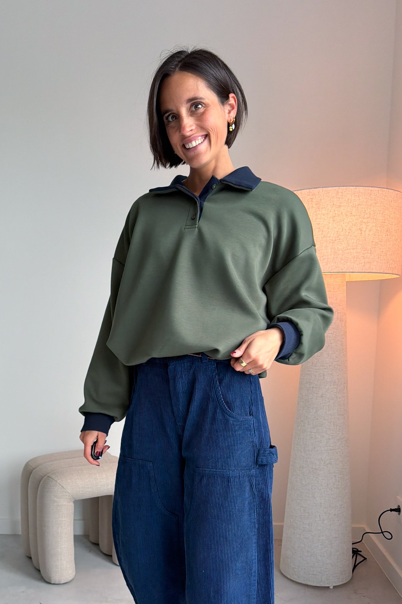 Mace polo sweater groen