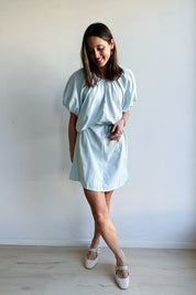 Yuliana jurk blauw