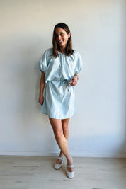 Yuliana jurk blauw
