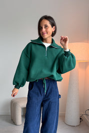 Nelle zip sweater