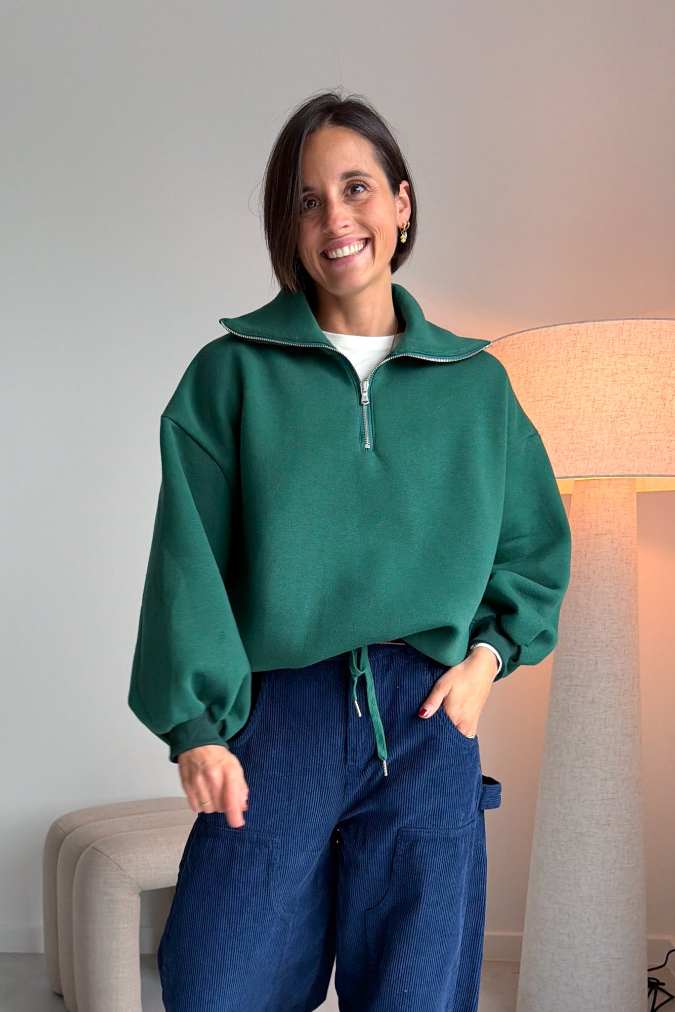 Nelle zip sweater