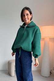 Nelle zip sweater