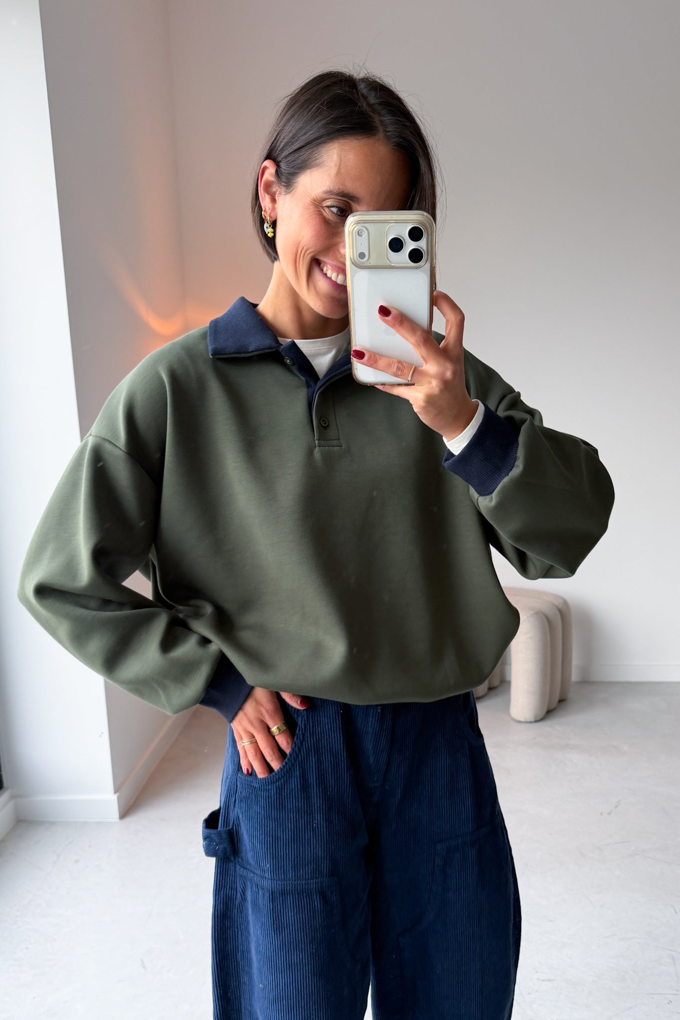 Mace polo sweater groen
