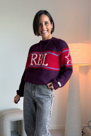Lou rebel pull paars