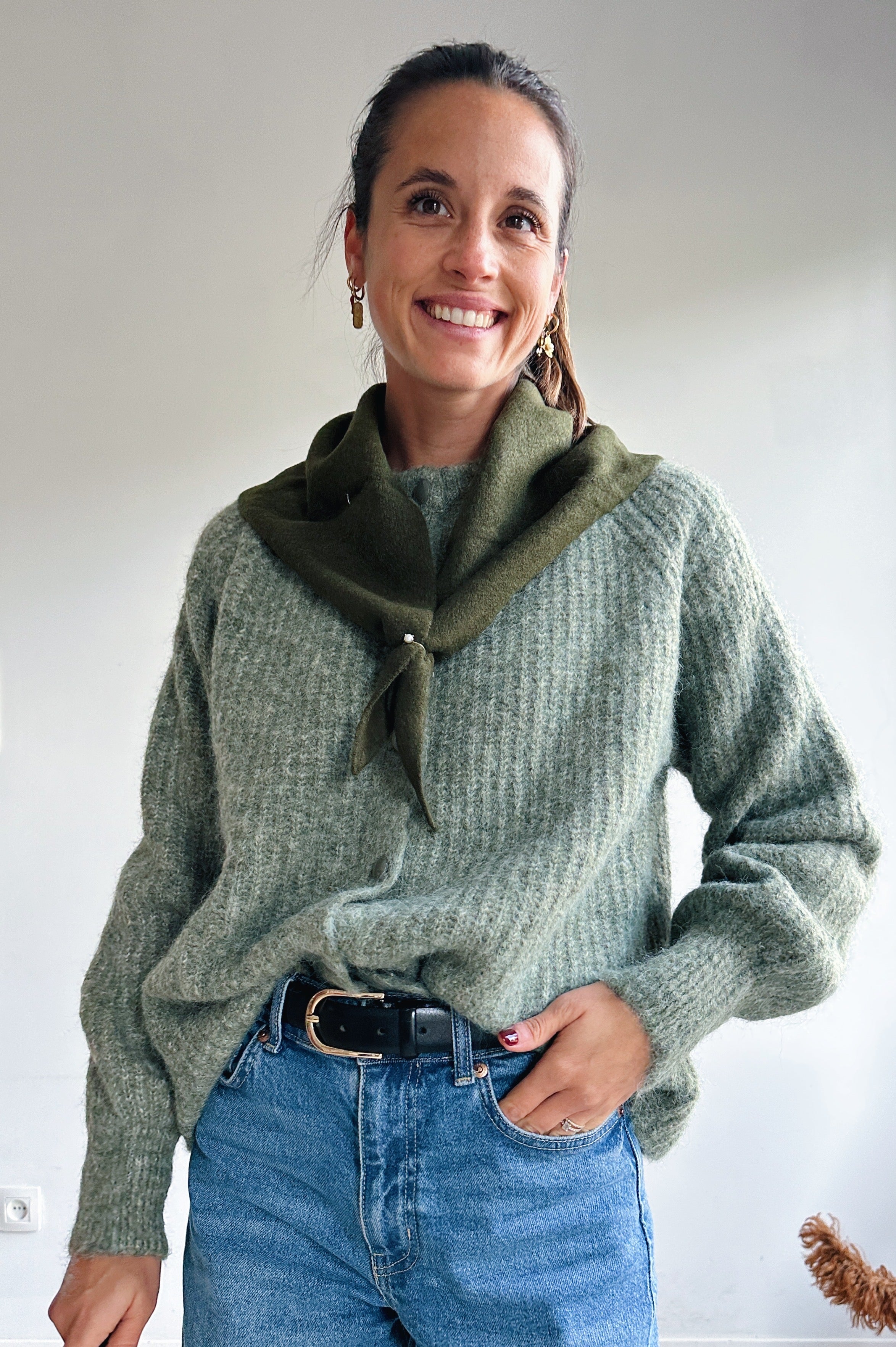 Ellis sjaaltje khaki