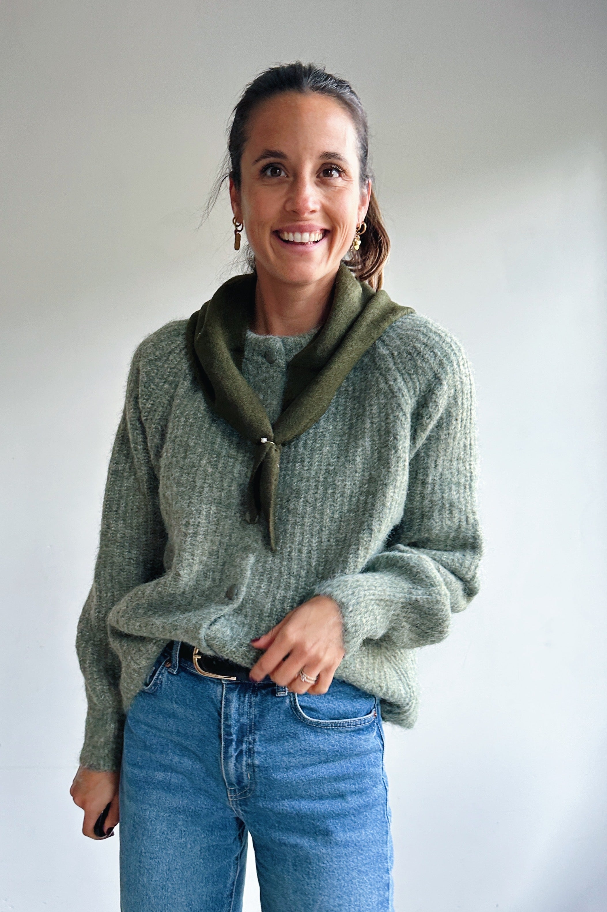 Ellis sjaaltje khaki