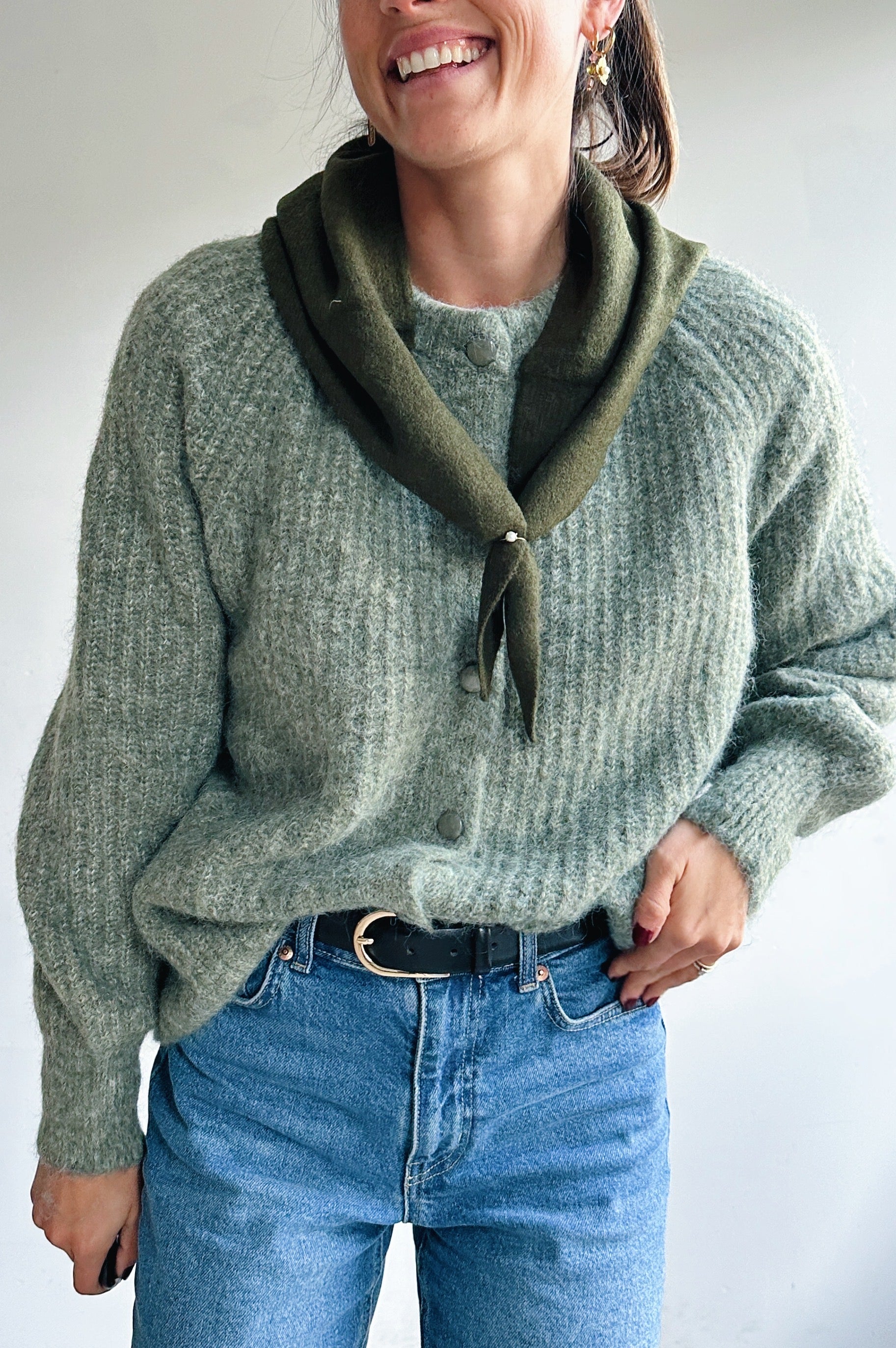 Ellis sjaaltje khaki