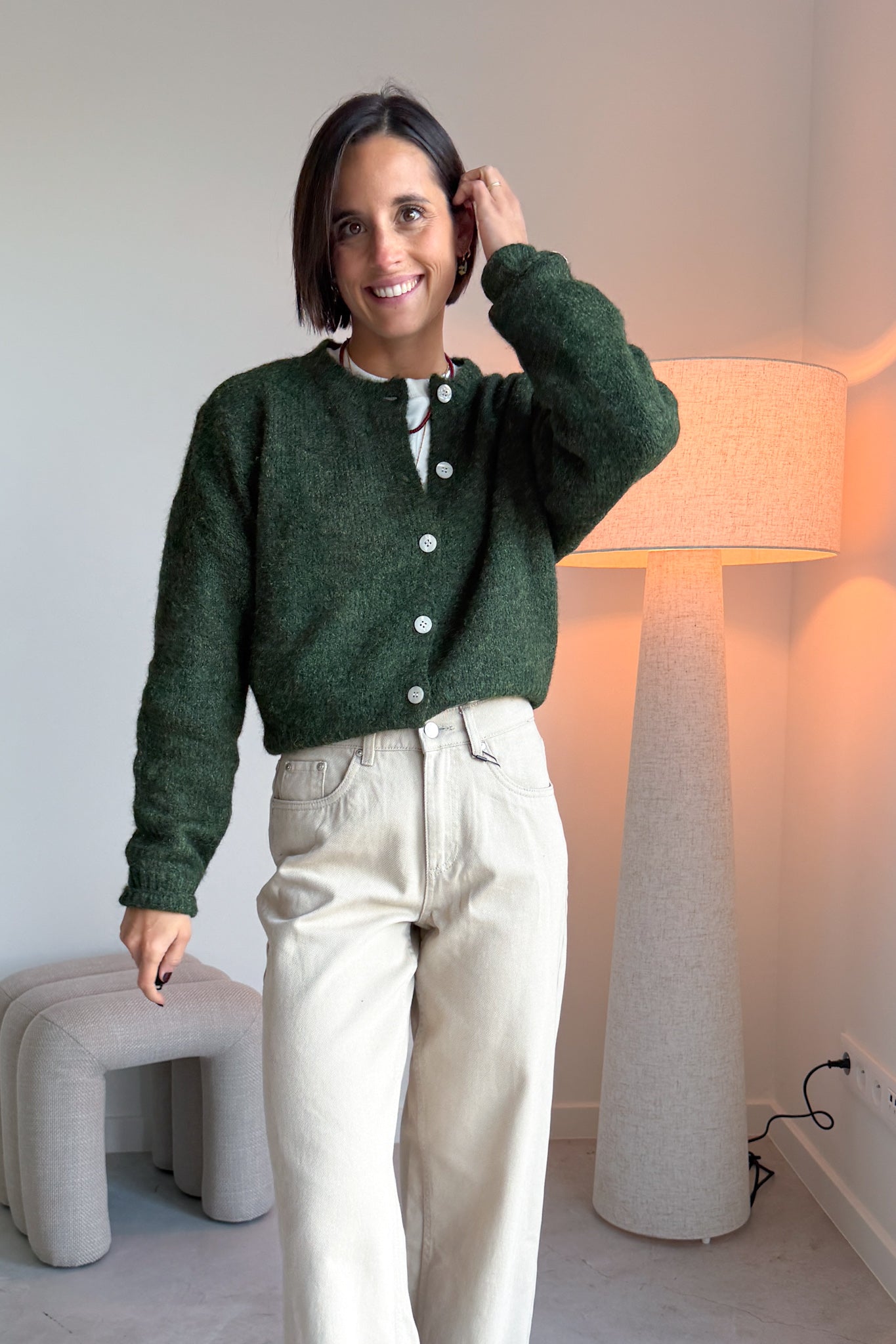 Yara gilet donker groen