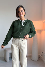 Yara gilet donker groen