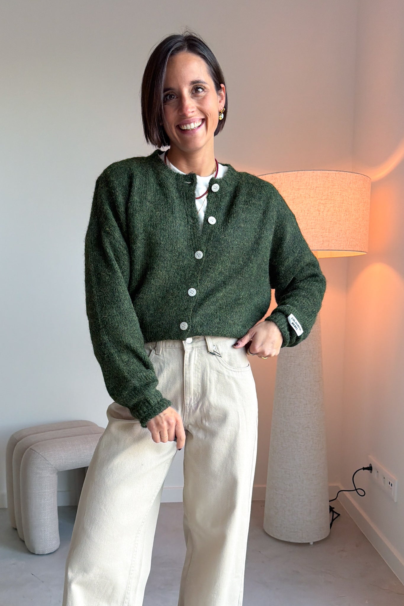 Yara gilet donker groen
