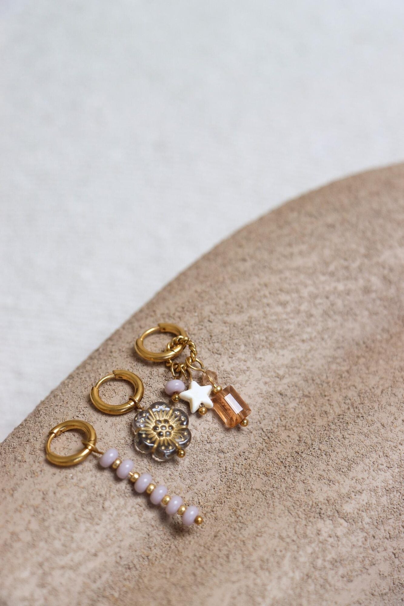 Desert bloom hoop gold
