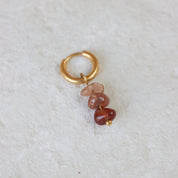 Triple rock hoop gold