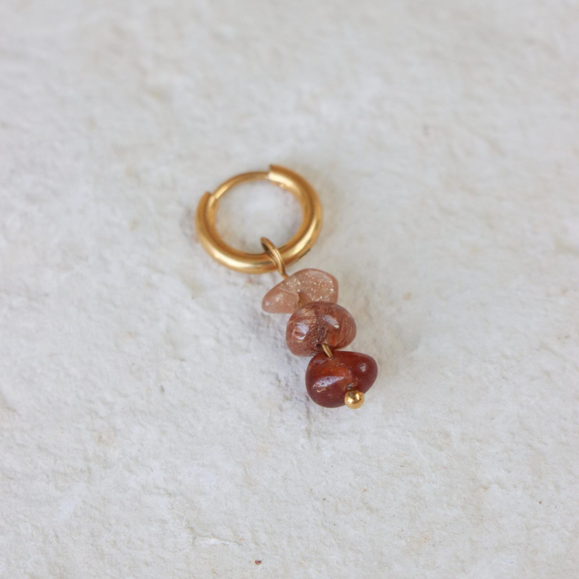 Triple rock hoop gold