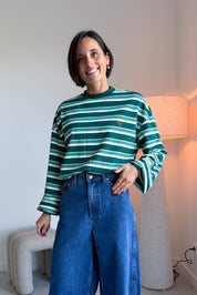 Tommy longsleeve atlantic stripe