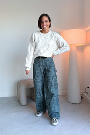 Dana broek camo teal