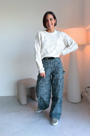 Dana broek camo teal