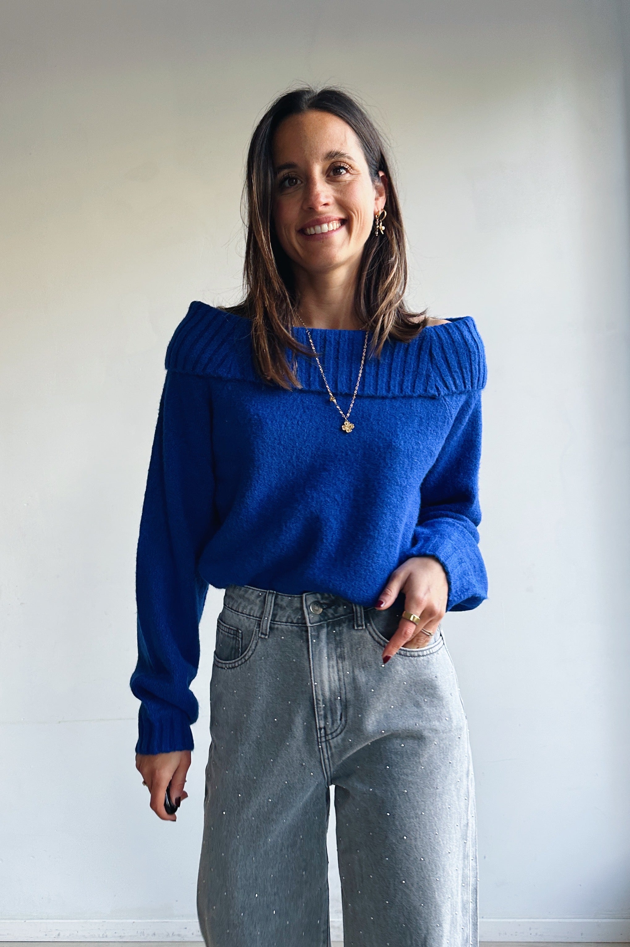 Janni pull koningsblauw