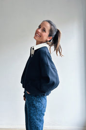 Florence pull donkerblauw