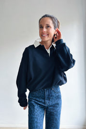 Florence pull donkerblauw