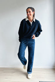 Florence pull donkerblauw